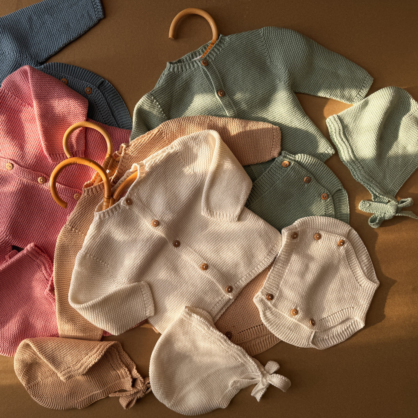 Set Sole 3 pezzi a maglia