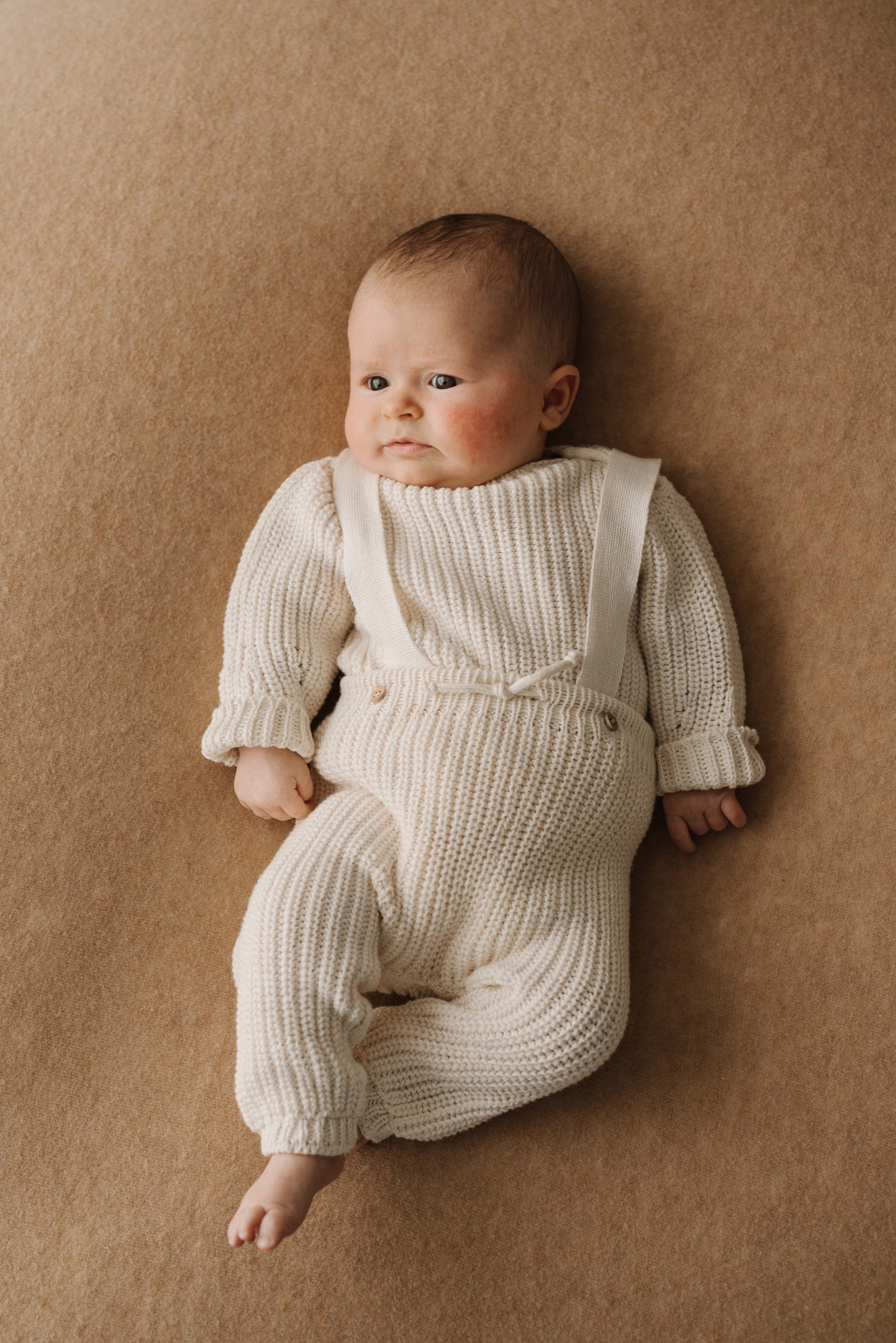 Baby Gift Box - Set Maglione e Pantalone in Cotone Biologico Crema - Baby Clothes - Baby Rainbow Shop - P.IVA 04847500230