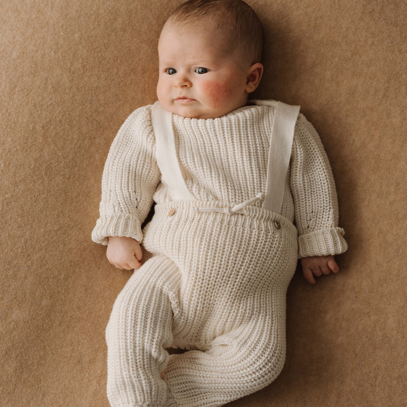 Baby Gift Box - Set Maglione e Pantalone in Cotone Biologico Crema - Baby Clothes - Baby Rainbow Shop - P.IVA 04847500230