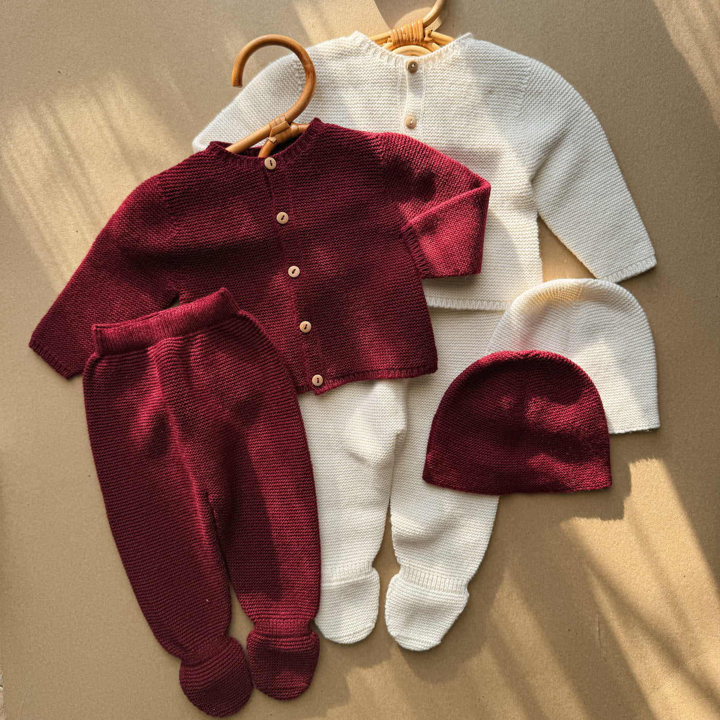 Completino Coccola a maglia 3 pezzi