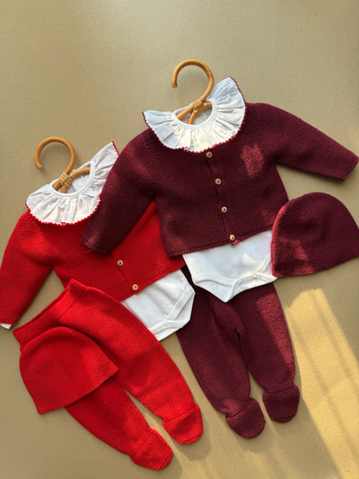 Completino Coccola a maglia 3 pezzi