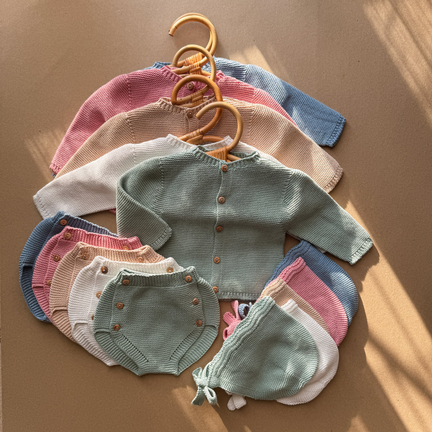 Set Sole 3 pezzi a maglia