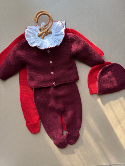 Completino Coccola a maglia 3 pezzi