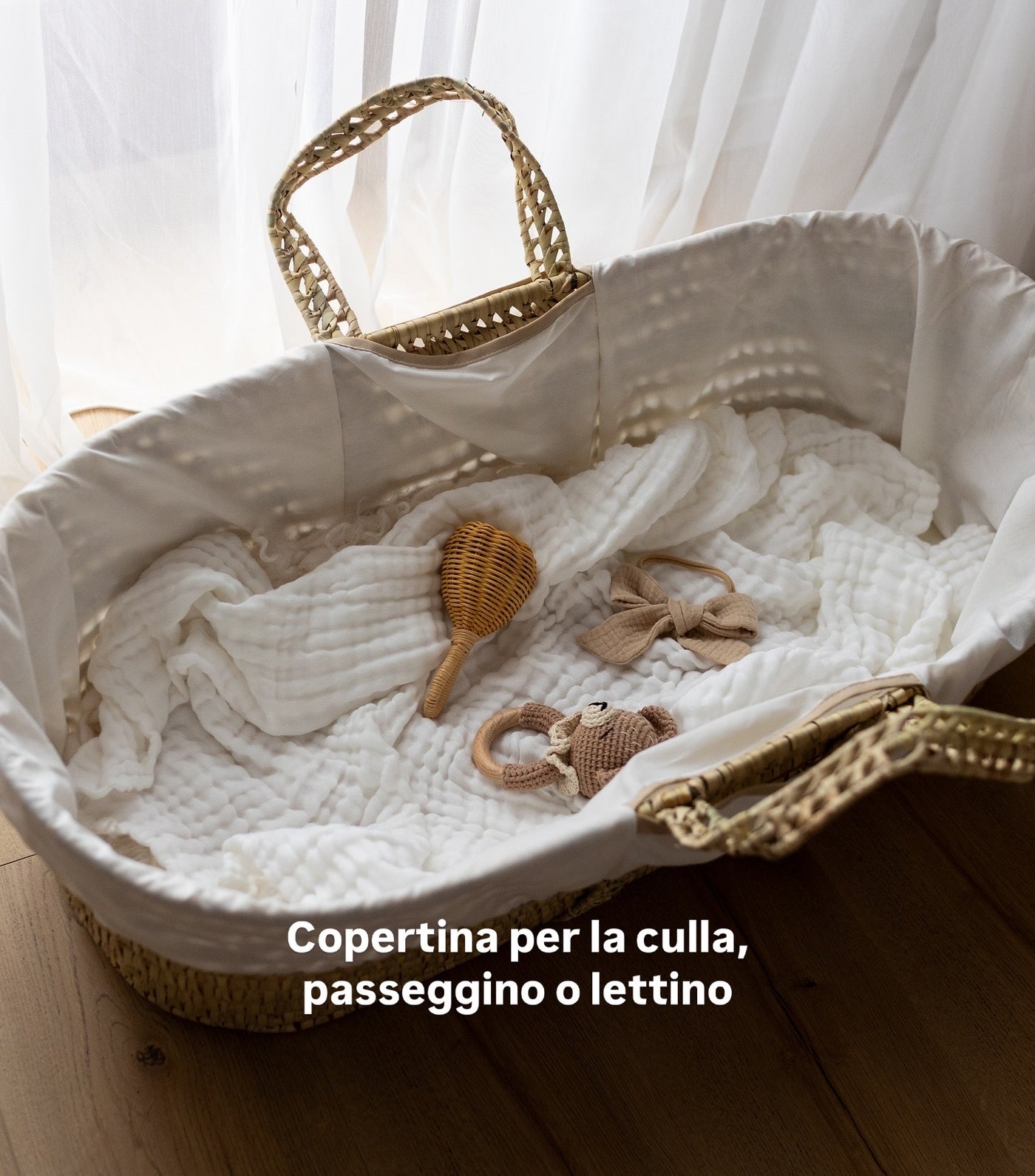 Copertina Nuvola in Mussola 100% Cotone a 6 strati di garza. Best Seller