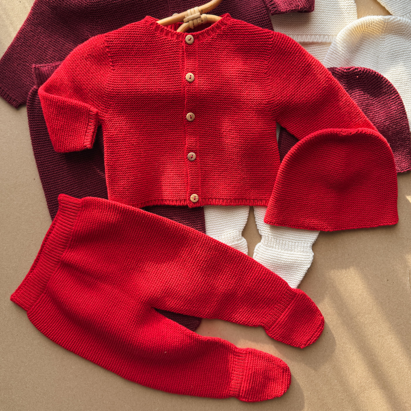 Completino Coccola a maglia 3 pezzi