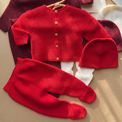 Completino Coccola a maglia 3 pezzi