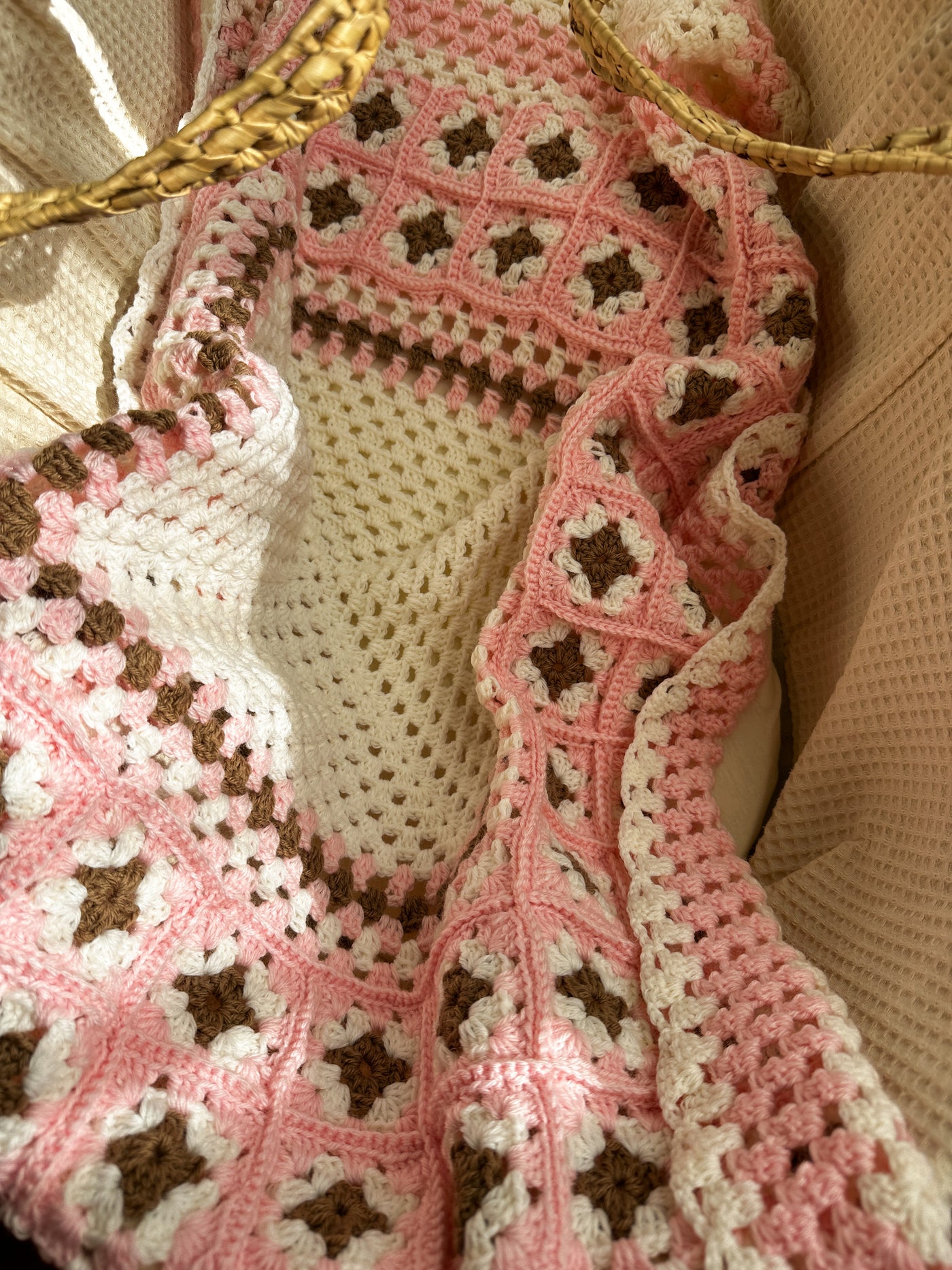 Coperta in Lana mattonella della nonna.