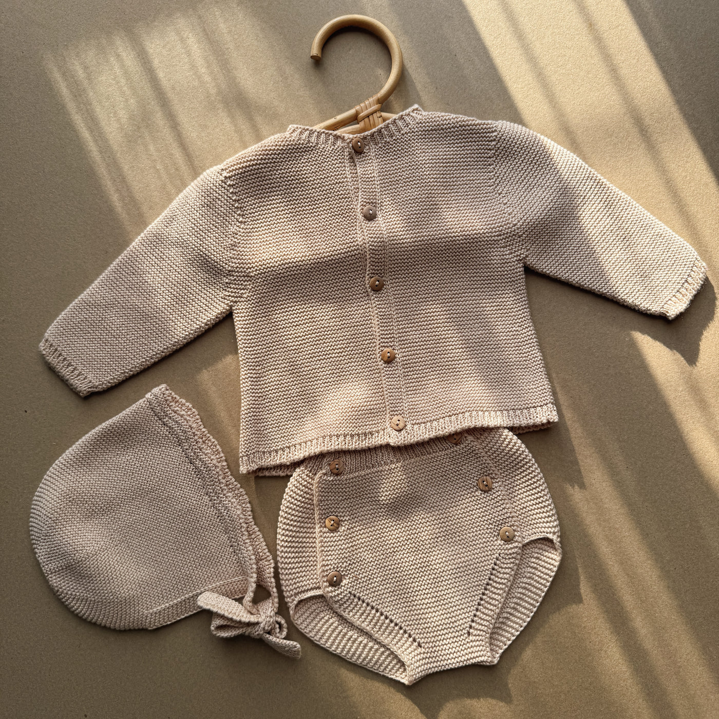 Set Sole 3 pezzi a maglia