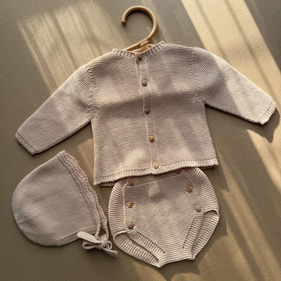 Set Sole 3 pezzi a maglia