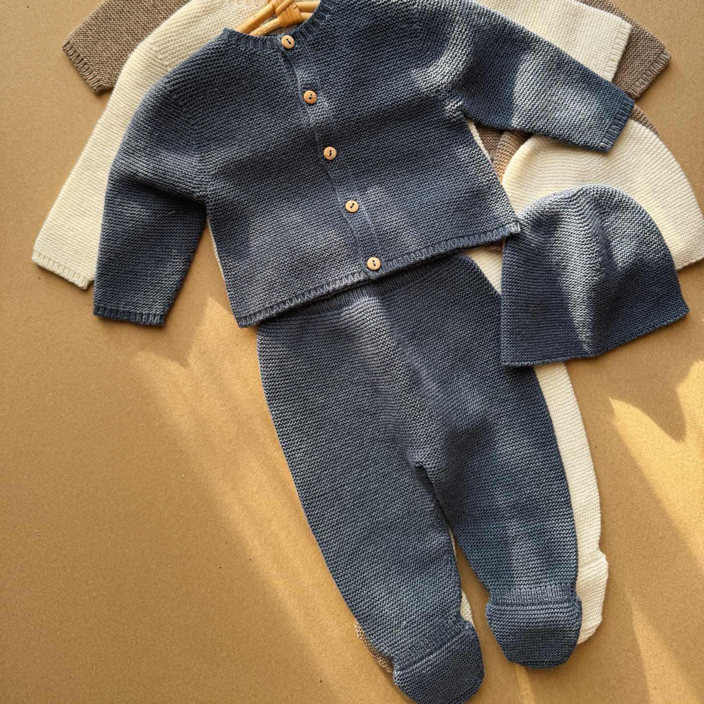 Completino Coccola a maglia 3 pezzi