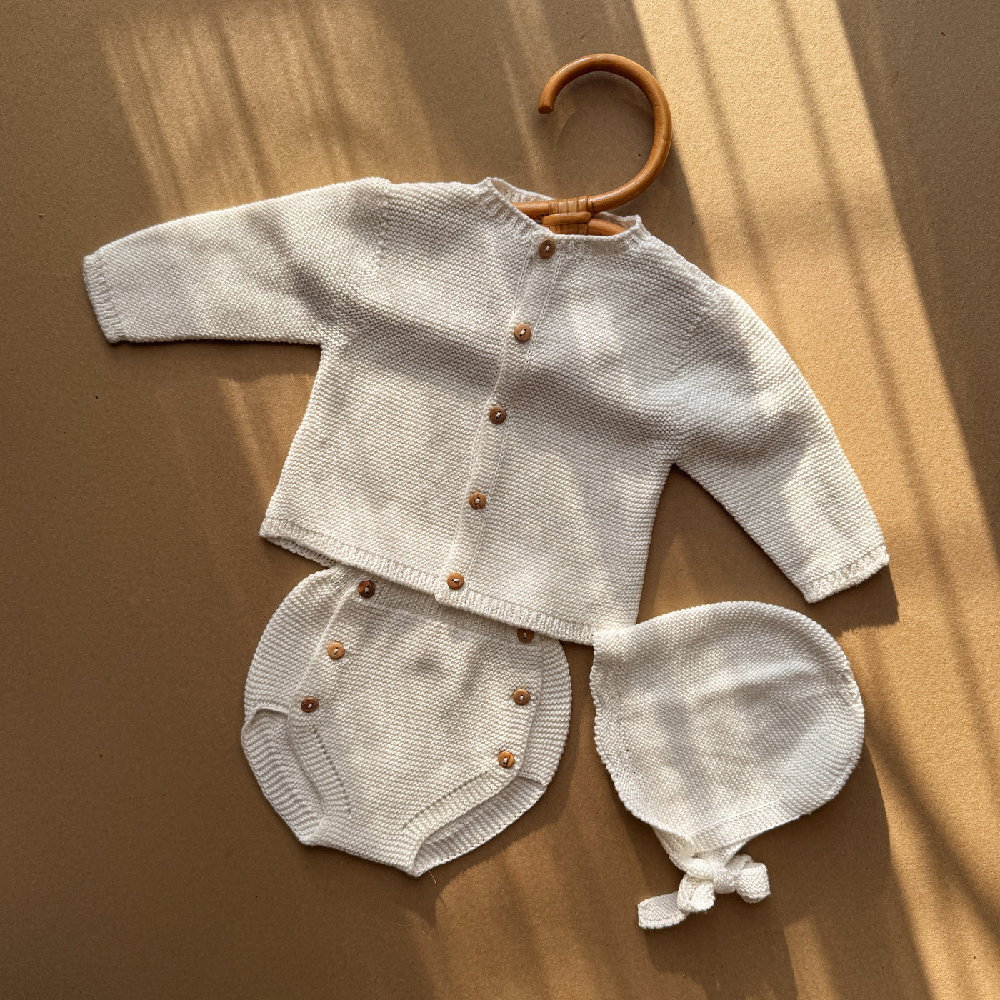 Set Sole 3 pezzi a maglia