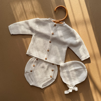 Set Sole 3 pezzi a maglia