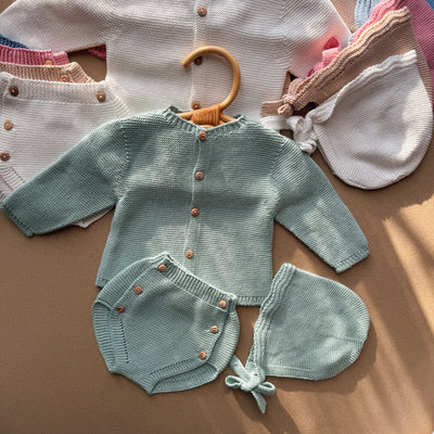 Set Sole 3 pezzi a maglia