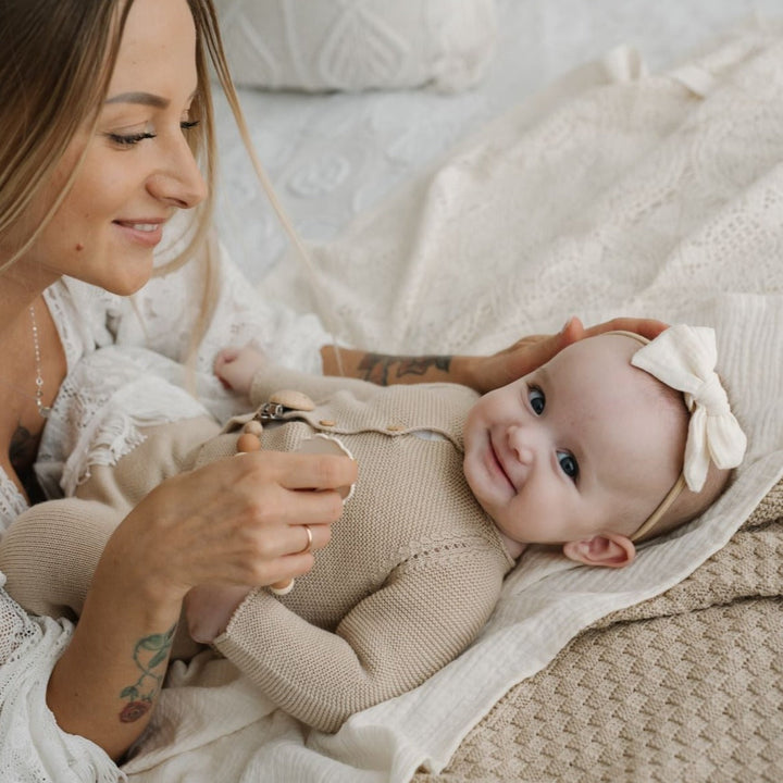 Set Regalo Neonato Promise Babe - Asciugamano, Coperta, Giocattolo In Legno - Foto 9