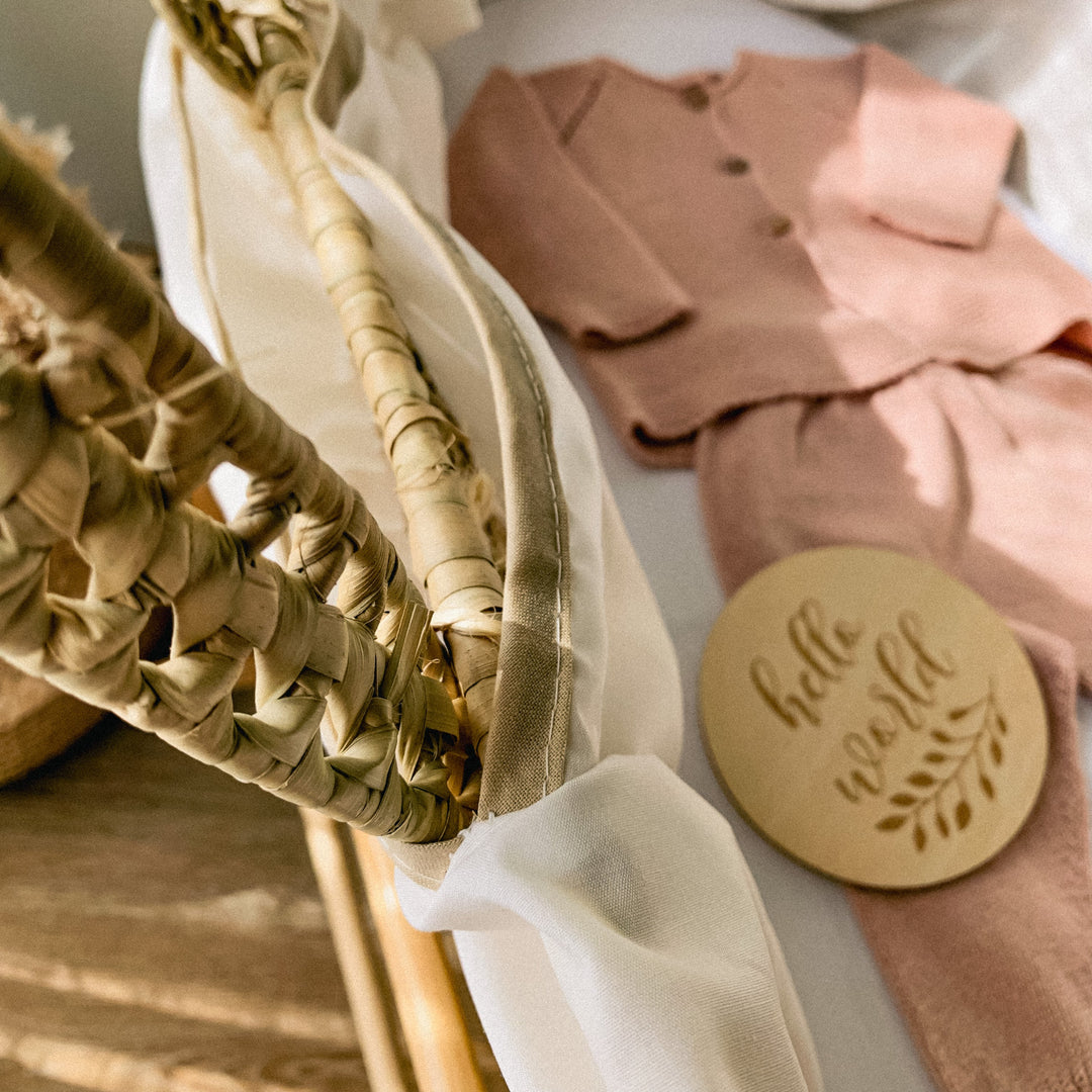 Coperta per bebè classica personalizzata ricamata con nome
