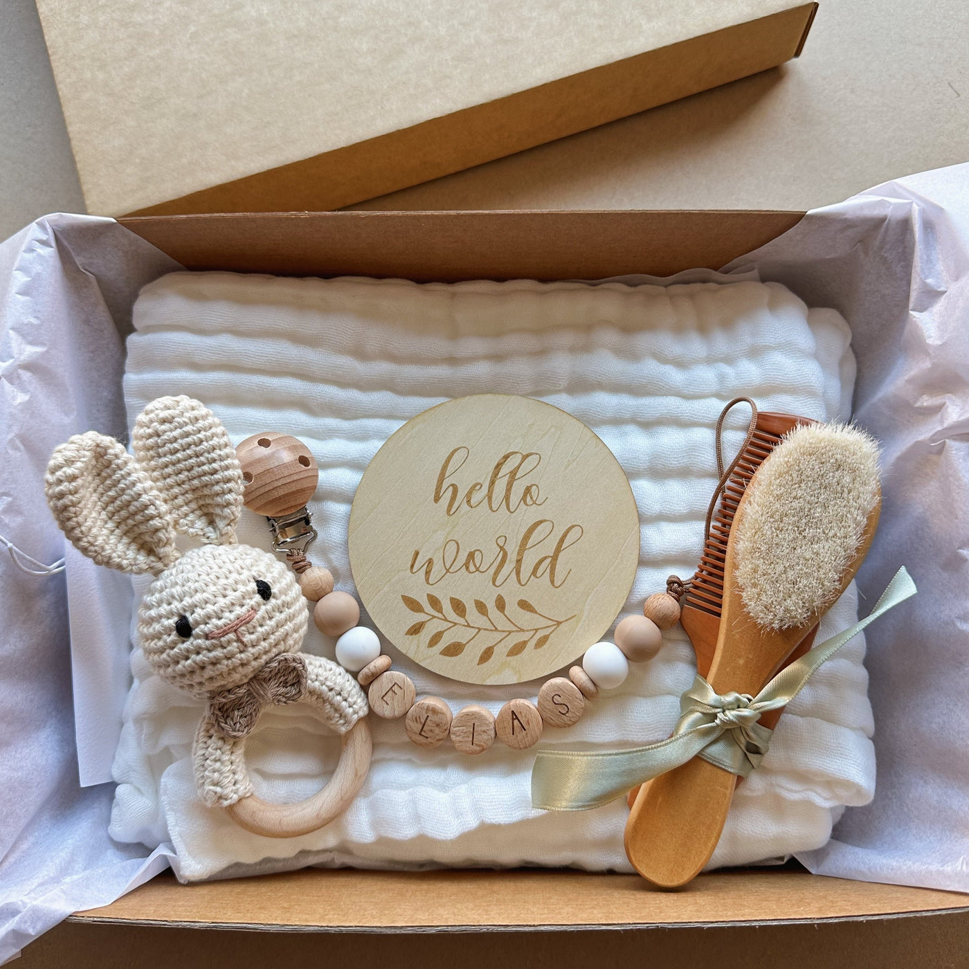Baby Gift Box - Welcome Mussola Completa - Baby Gift Box - Baby Rainbow Shop - P.IVA 04847500230