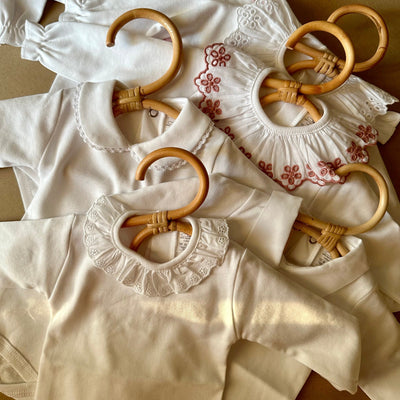 Body Ricamato in Cotone Manica Lunga - Baby Clothes - Baby Rainbow Shop - P.IVA 04847500230
