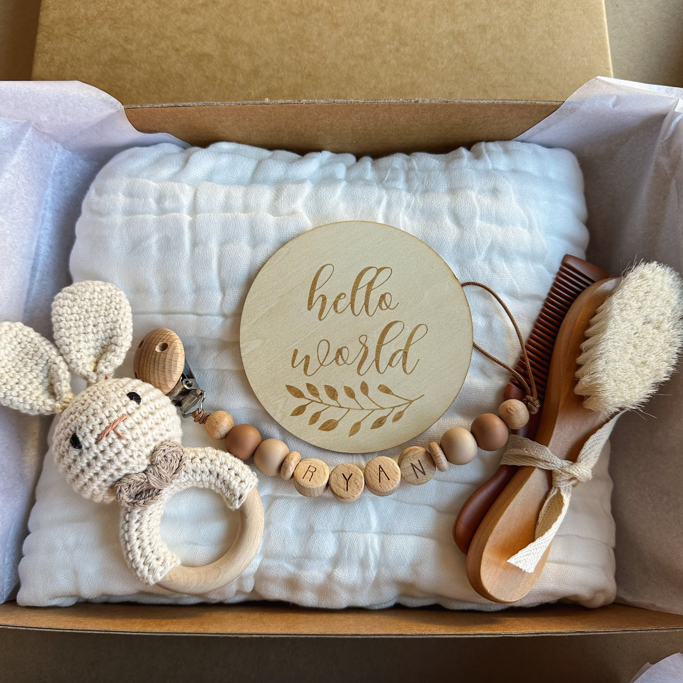 Baby Gift Box - Welcome Mussola Completa - Baby Gift Box - Baby Rainbow Shop - P.IVA 04847500230