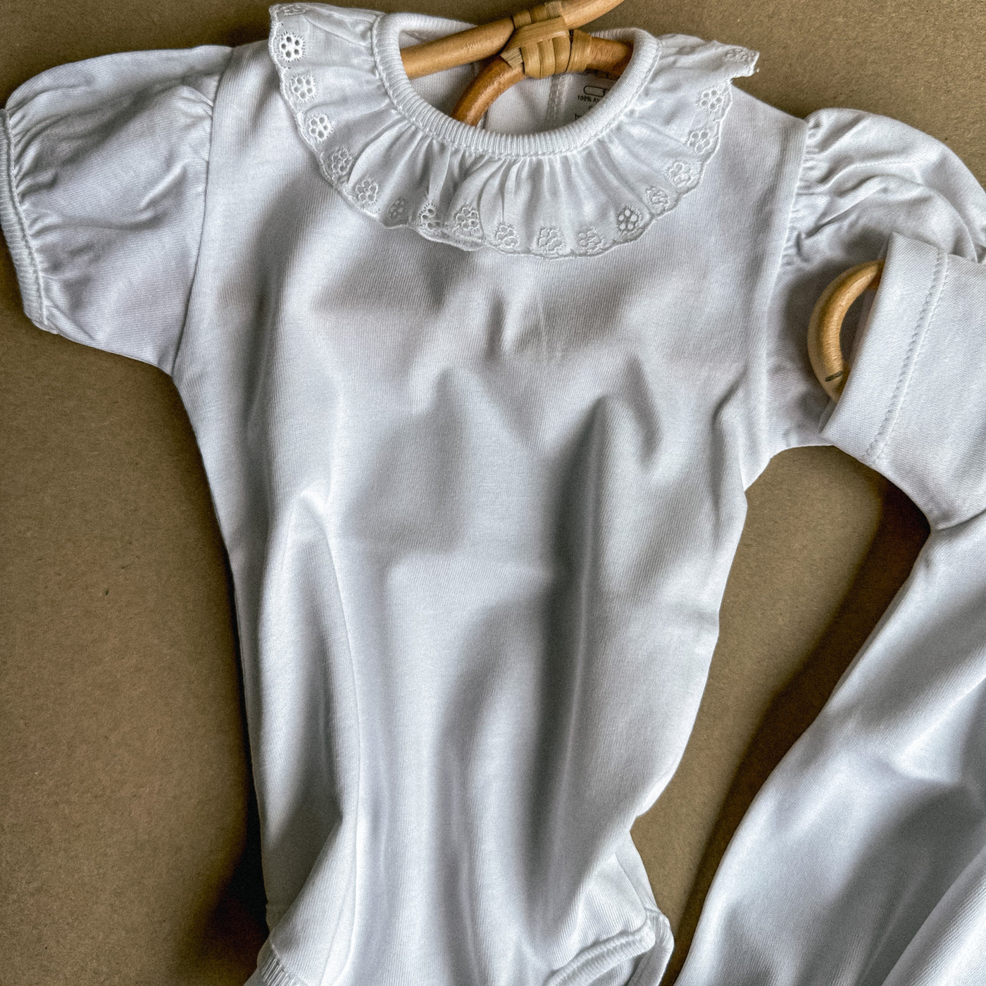 Body in Cotone Scollo Fiore manica corta - Baby Clothes - Baby Rainbow Shop - P.IVA 04847500230