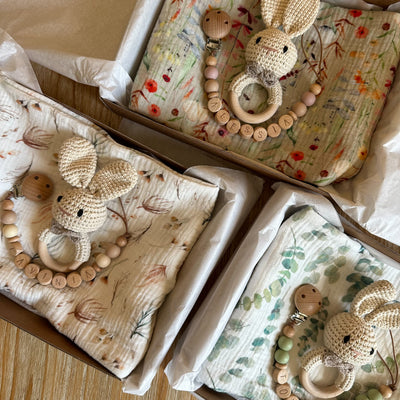 Baby Gift Box - Essenziale Newborn Mussola Coniglietto - Baby Gift Box - Baby Rainbow Shop - P.IVA 04847500230