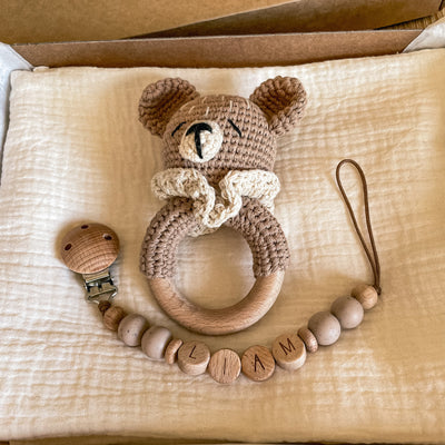 Baby Gift Box - Essenziale Newborn Mussola Orsetto - Baby Gift Box - Baby Rainbow Shop